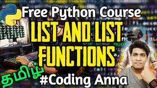 #11 Lists in Python || Free Python Tutorials || Coding Anna
