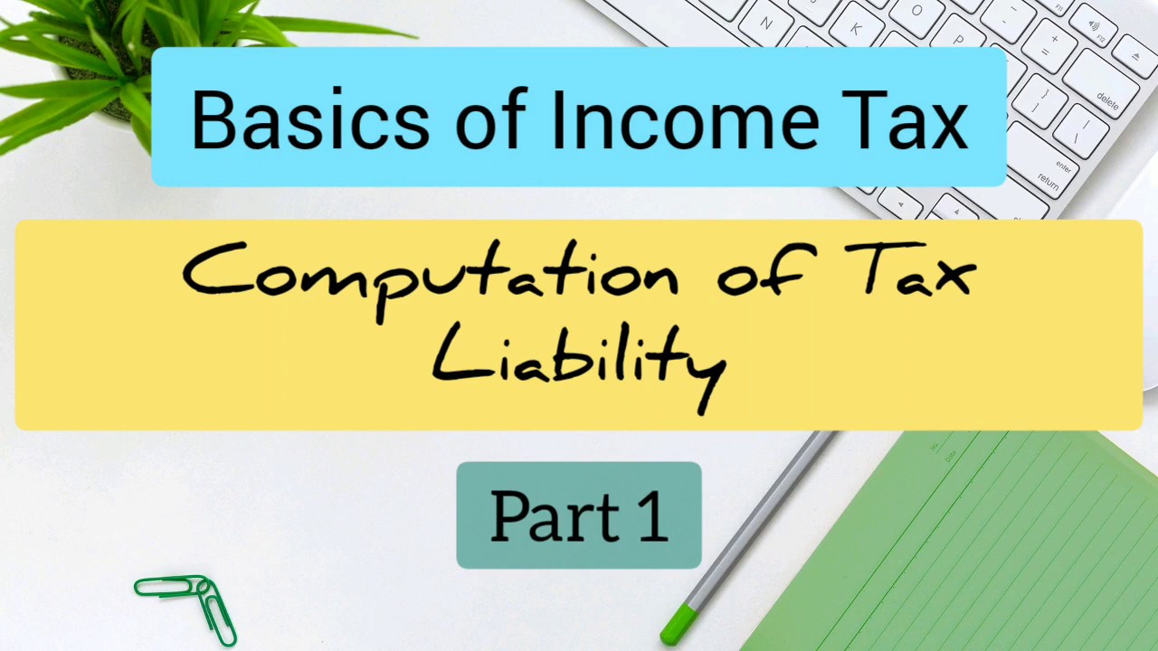 Computation Of Tax Liability Part 1 In English For AY 2019-2020 For B ...