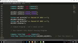 Return as class object in java program