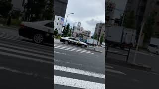 警視庁　年季の入ったクラウンパトカー　まだまだ現役