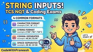 String Input in Java for TCS NQT | 4 Types Explained (Easy) #tcsnqt #java #coding