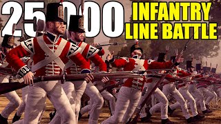 Largest Napoleonic Line Battle EVER! (25,000 Soldiers) - Total War: Napoleon Battle Simulator