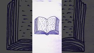 Easy open book 📖 drawing #shortsfeed #technique #book #shorts #reels #ideas #youtubeshort #drawing