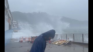 Cheung Chau, Hong Kong during Typhoon Chaba July 2022