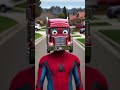 transforming into transformers spider man vs captain america vs deadpool shorts spiderman