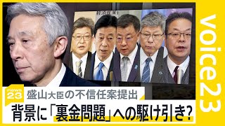 盛山大臣の不信任案提出も背景には「裏金問題」への駆け引き？野党の真の狙いは？【news23】｜TBS NEWS DIG