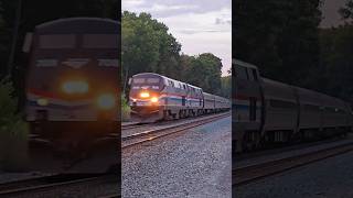 Rare, Amtrak Double Header With Great Horn: Watch The Full Video On This Channel!😃