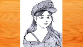 How to Draw a Police Girl step by step | Girl drawing  ||  Pencil Sketch for beginner