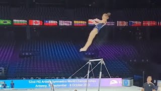 Kaylia Nemour 🇩🇿 - HUGE Uneven BARS - Podium Training - World Championships 2023