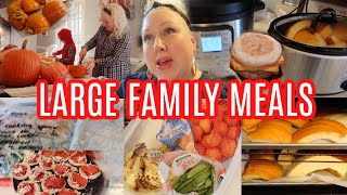 BIG FAMILY MEAL IDEAS 🌟  Large Family Meals of the Week, Cooking Freezer Meals, EASY DINNERS!