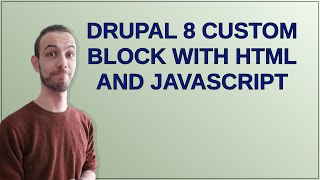 Drupal: Drupal 8 custom block with html and javascript