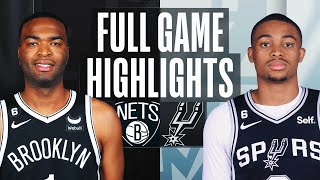 NETS at SPURS | FULL GAME HIGHLIGHTS | January 17, 2023
