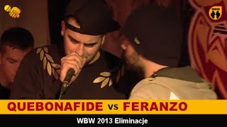 Quebonafide 🆚 Feranzo 🎤 WBW 2013 el.3 (freestyle rap battle)