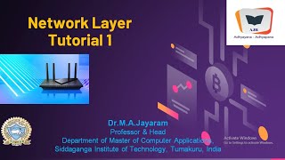 Network Layer Tutorial 1 || Dr.M.A.Jayaram