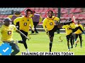 Watch the video of the new Orlando Pirates players training this morning