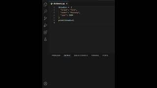 Python Dictionaries Explained: Printing a Simple Car Dictionary!" ๐๐ป | | 2025 | Python | Learning
