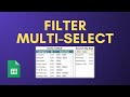Filter Multi-Select Data with a Multi-Select Dropdown in Google Sheets