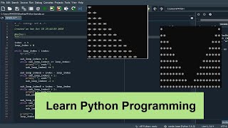 How to Write Pattern Programs in Python with While Loop Tutorial |Printing Trian