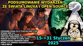 Podsumowanie newsów Linux Styczeń 2025 - Gnome 48 Alpha Przeprowadzka Fedory Pocket Beagle i inne