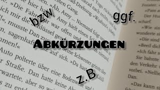 ABKÜRZUNGEN | Скорочення та абревіатури німецькою 🇩🇪🇺🇦