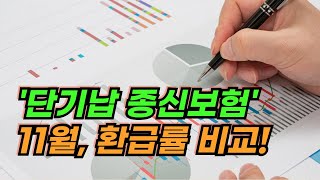 11월, 단기납종신보험 7년납 환급률 비교