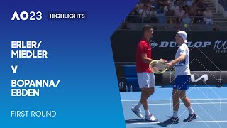 Erler/Miedler v Bopanna/Ebden Highlights | Australian Open 2023 First Round