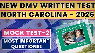 2026 NEW NORTH CAROLINA DMV PERMIT TEST – FREE Written Practice Questions #dmvtest #dmvpracticetest