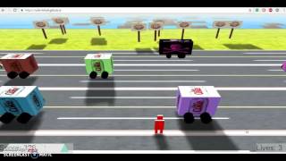 Frogger(using Three.js) by Rushi-Bhatt