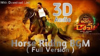 Ram Charan Horse Riding BGM | Vinaya Vidheya Rama Title Song | Ram Charan | VVR Theme | Mass BGM