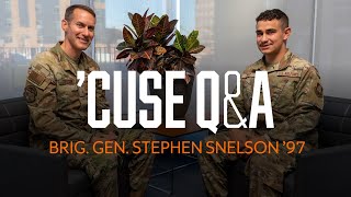 'Cuse Q\u0026A with Brigadier General Stephen Snelson '97 | Syracuse University