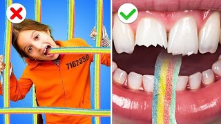 How to Sneak Candy into Jail! Amazing Food Hacks & Funny Situations* by Gotcha!