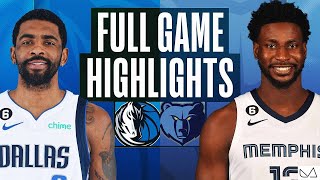 Dallas Mavericks vs Memphis Grizzlies FULL GAME HIGHLIGHTS｜2022-23 NBA Season｜3/20 2023