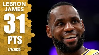 LeBron James drops 31 points, 6 3-pointers vs. Knicks at home | 2019-20 NBA Highlights