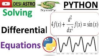 Master Python for Physicists, Engineers, Mathematicians |PYTHON SYMPY SOLVE DIFFERENTIAL EQUATIONS