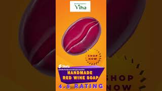 Natural and Handmade red wine soap | Viha Handmade soaps | Viha Online Shop