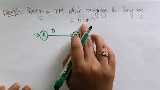 Turing Machine | TM | Example-1 | TOC | Lec-90 | Bhanu Priya