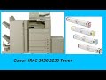 How to replace toner on canon Ir advance-C5030 C5035 C5040 C5045 C5230 C5235 C5240 C5245