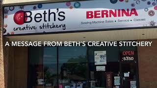 Covid19 update from Beth’s Creative Stitchery - part 1