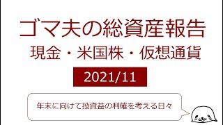 the・ゴマ夫の資産報告2021年11月【米国株、仮想通貨】