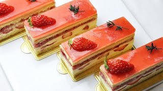 Strawberry mousse cake 草莓慕斯蛋糕－－Freesiaa Made 第40集