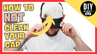 🔥 How to NOT Clean Your Ball Cap  |  DIY Blooper! 🧢 😂