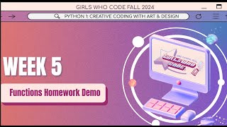 Week 5 Homework Demo: Python 1