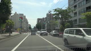 Driving Japan Hokkaido 1080p Sapporo - Nishi18chome line → Nishi17chome line