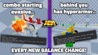 [ABA] EVERY BALANCE PATCH IN THE NEW ABA UPDATE!! (124+ CHARACTERS CHANGED!!)