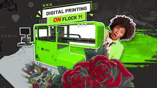 Digital printing over Flock!