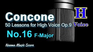 Concone, 50 Lessons for High Voice Op.9 No.16