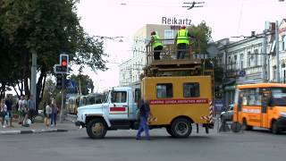 SUMY UKRAINE TROLLEYBUS FILMED BY DAVE SPENCER AUGUST 2019