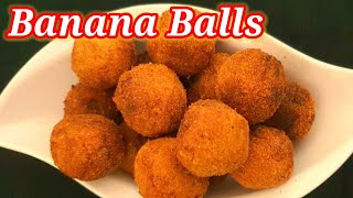 Banana Balls/പഴവും ഗോതമ്പുപൊടിയും കൊണ്ടൊരു അടിപൊളി നാലുമണി പലഹാരം