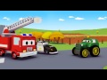 The Car Patrol fire truck and police car 🚓 in Amber's siren is stolen in Car City 🚒 Trucks Cartoons