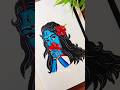 Mahakali drawing : Tutorial| Maa kali drawing 🌺🙏 | #shorts #youtubeshorts #viral